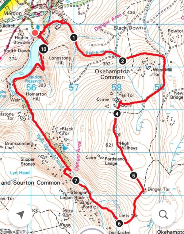 Map of proposed route